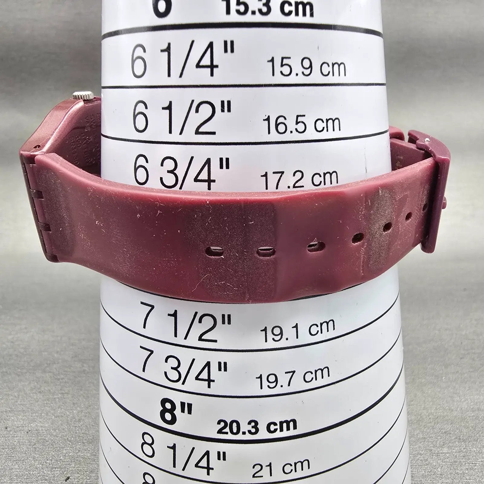Swatch REDBAYA Watch Women Red Dial Red Tone Date Round GR405 New Battery9