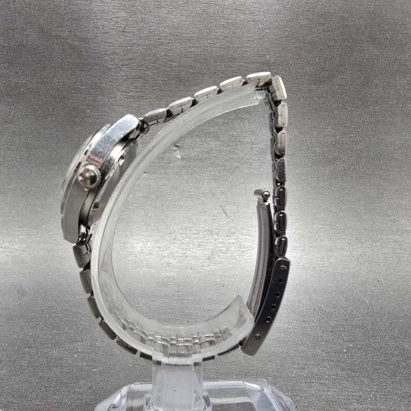Seiko Automatic Watch Women 24mm Silver Dial Silver Tone Daydate 2906-0019 Runs7