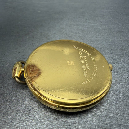 Citizen Pocket Watch Unisex 36mm Champagne Dial Gold Tone Round New battery8