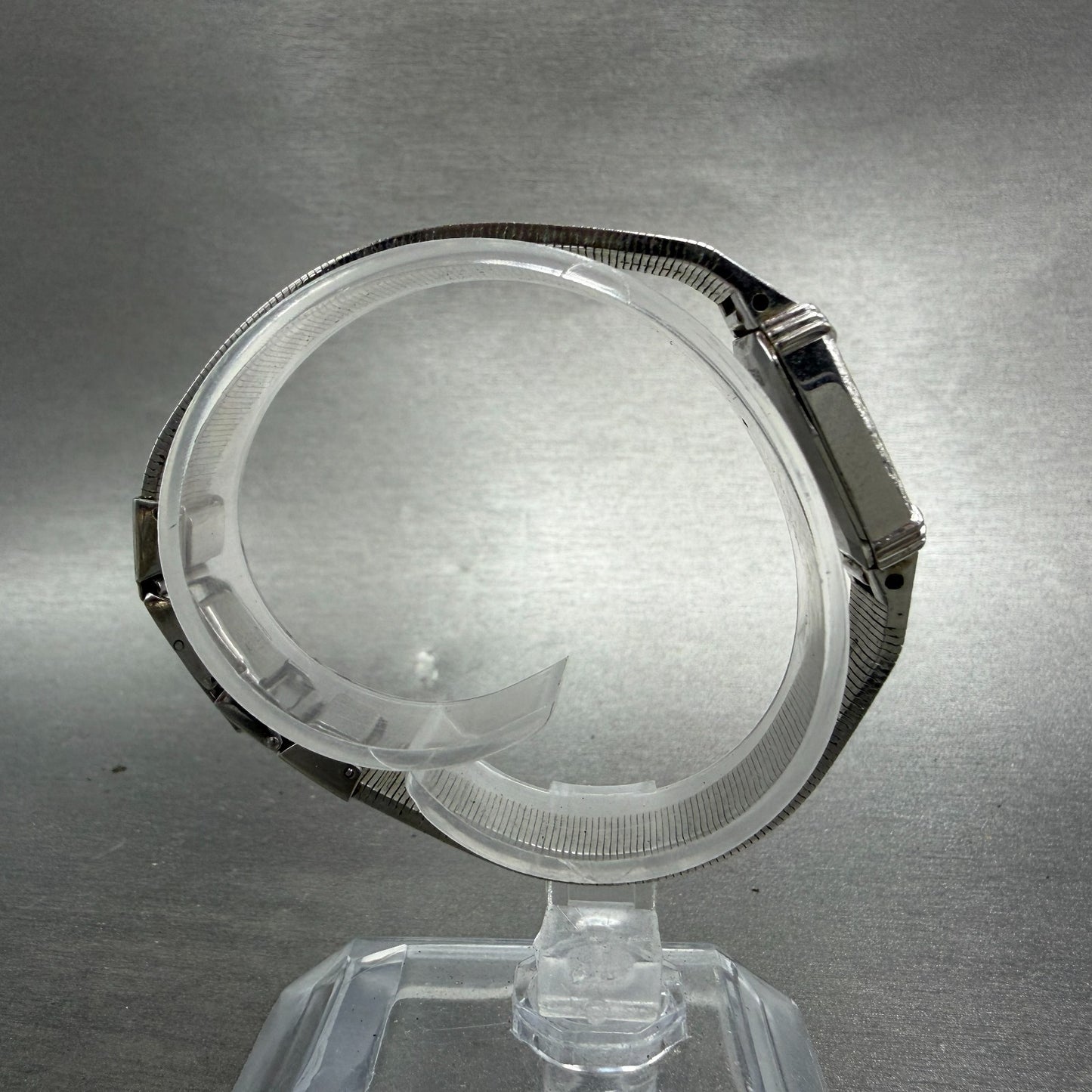 Seiko Watch Women 20mm Silver Dial Silver Tone Square 1400-5480 New Battery8