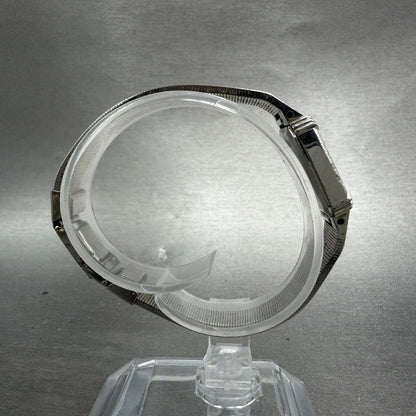 Seiko Watch Women 20mm Silver Dial Silver Tone Square 1400-5480 New Battery8