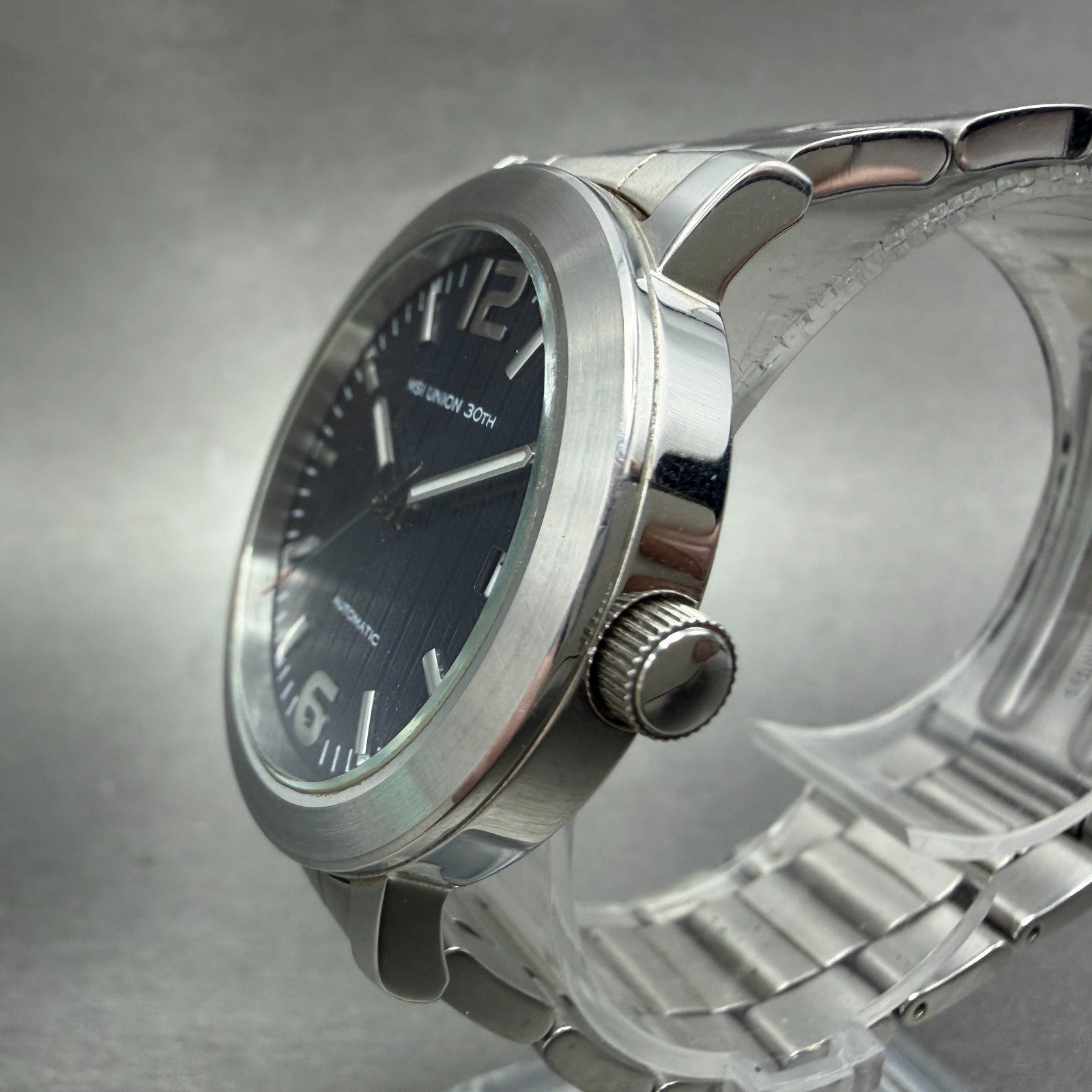 Seiko MSI Union 30TH Watch Men 36mm Blue Dial Steel Date Round 7S26A Runs2