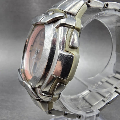 Casio Baby-G MSG-1200D Watch Women 41mm Pink Dial Silver Analog Digital Works2