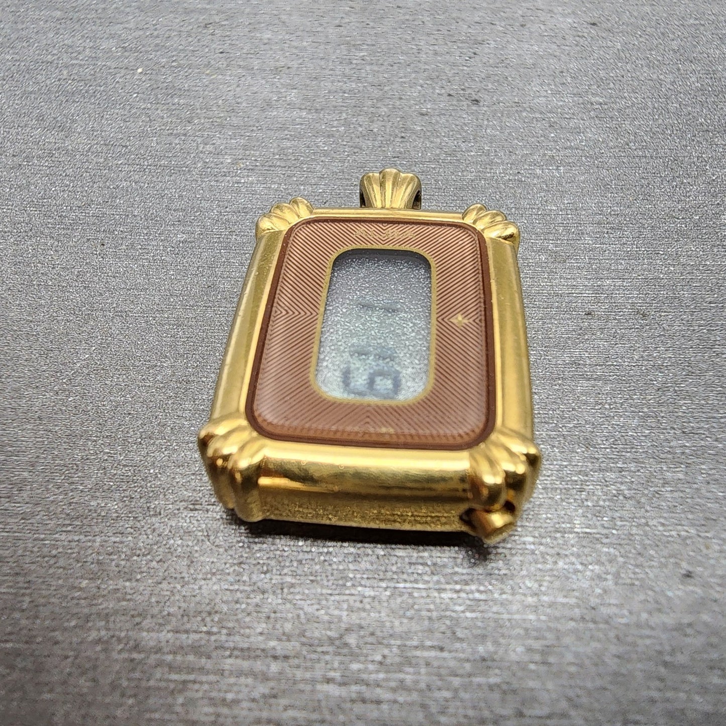 Seiko Alba Pendent Watch Women 20mm Digital Gold Tone Daydate Y4404030 New Batt5