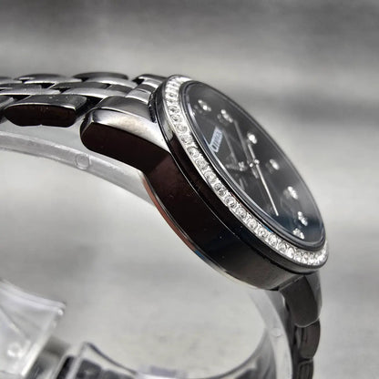 Citizen Watch Women 26mm Black Dial Black & Silver Tone Date G011-S106851 NewBat3