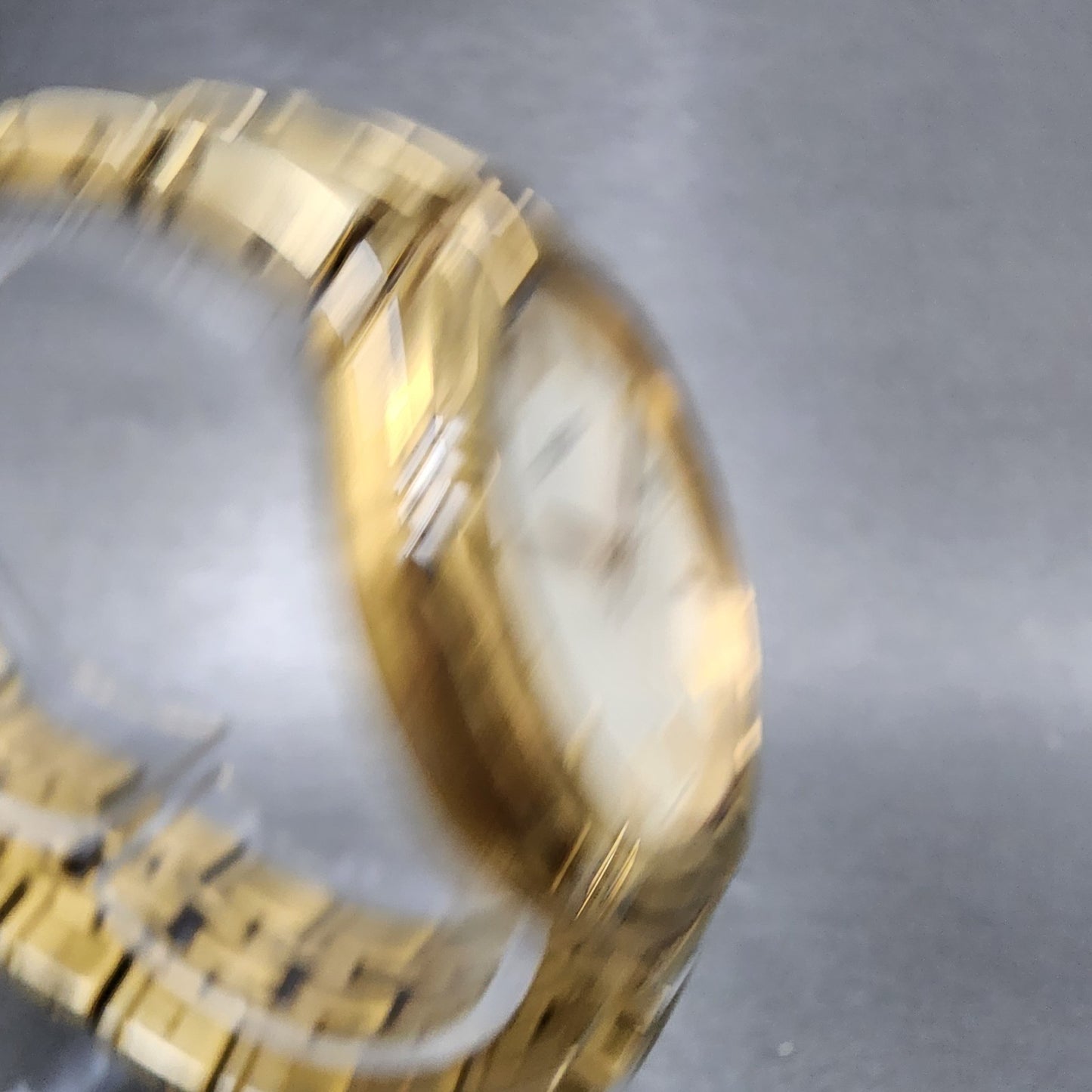 Seiko Watch Men 37mm White Dial Gold Date Round 7N420BD0 New Battery3