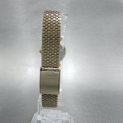Seiko Watch Women 22mm White Dial Gold Tone Round 4n210052 New Battery7