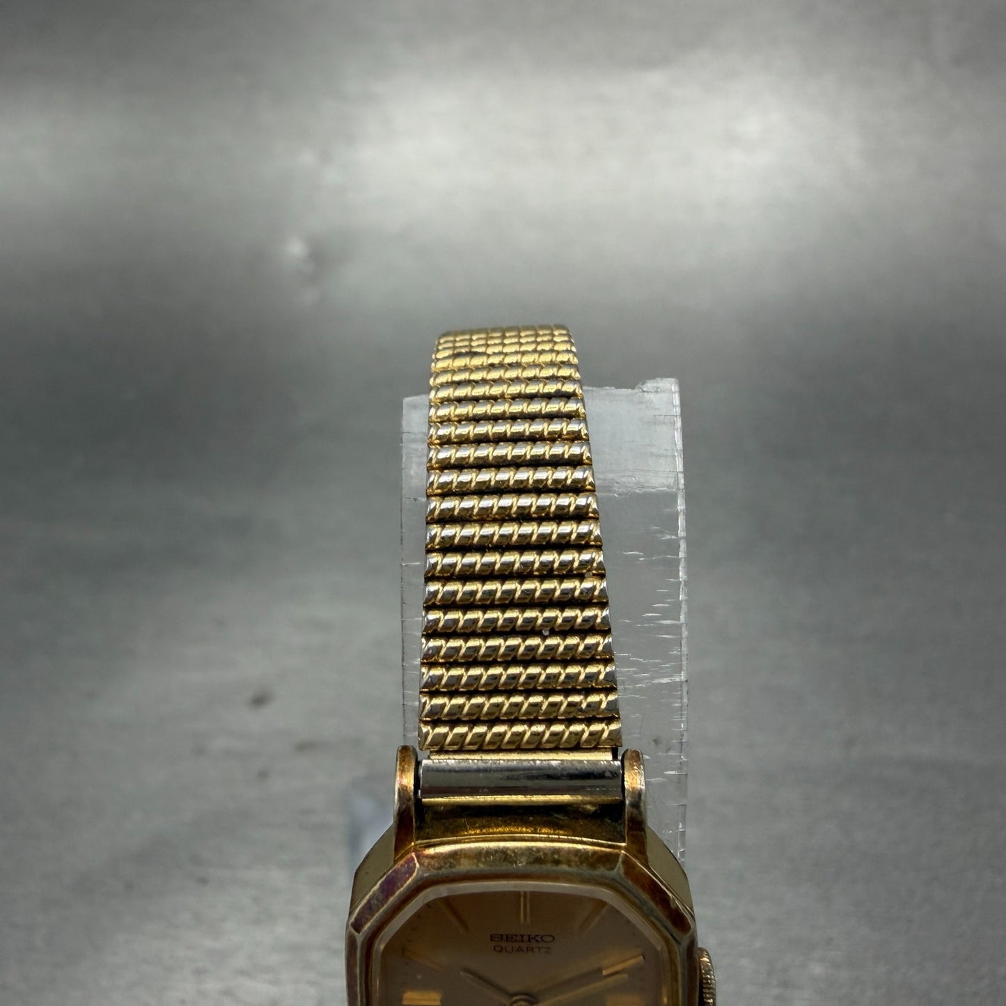 Seiko Watch Women 18mm Champagne Dial Gold Tone Octagon 1421-5040 New Battery4