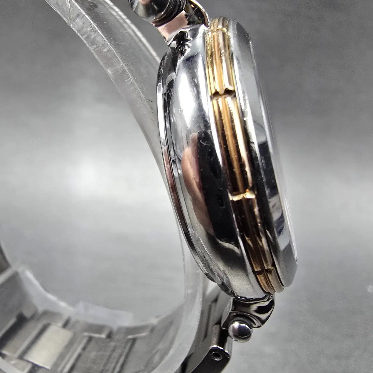 Citizen Eco-Drive Xc Watch Women 31mm Gray Dial Two Tone Date Atomic Round PARTS4