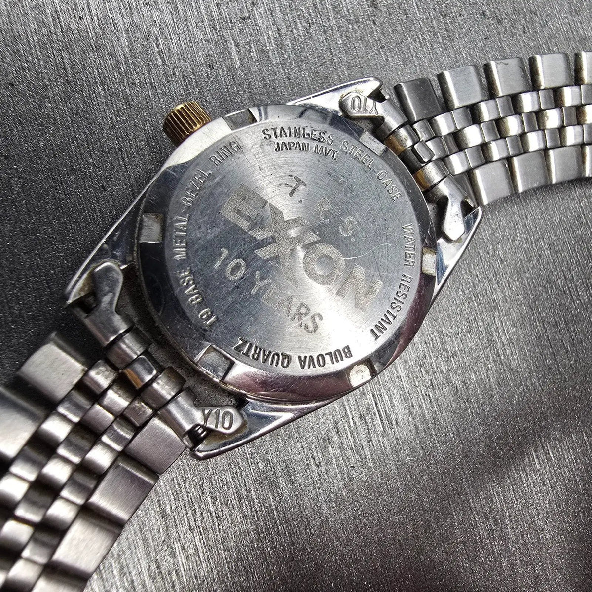 Bulova Marine Star Watch Women 24mm Gold Dial Two Tone Date Round 90G17 New Batt10