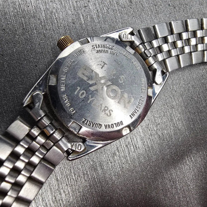 Bulova Marine Star Watch Women 24mm Gold Dial Two Tone Date Round 90G17 New Batt10