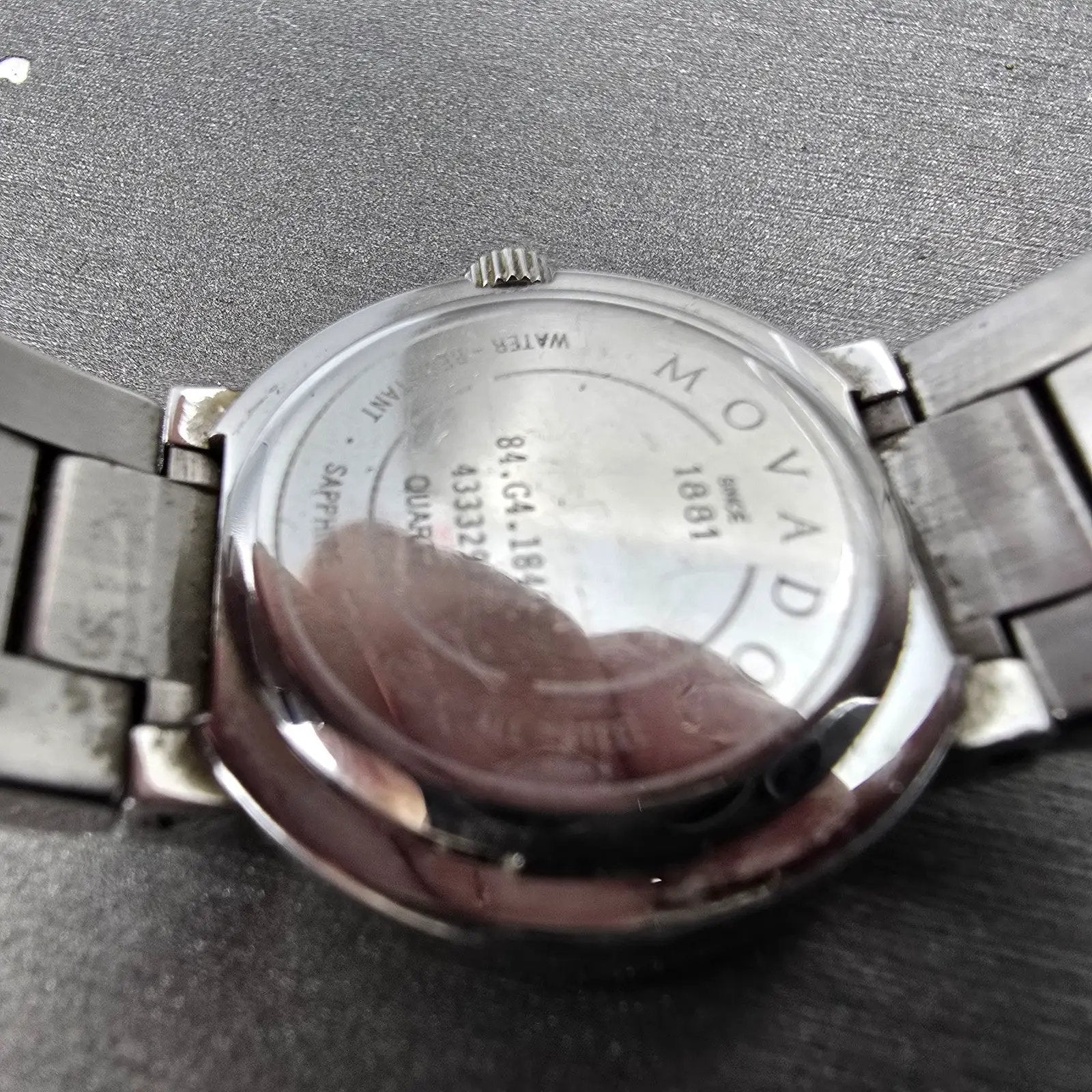 Movado Concerto Watch Women 26mm MOP Dial Silver Tone 84.G4.1842 New Battery9
