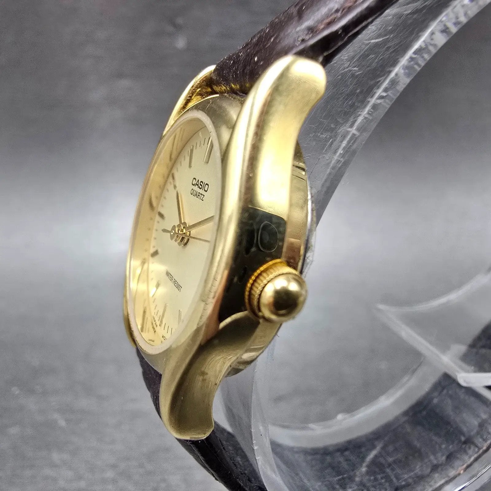 Casio Watch Women 23mm Champagne Dial Gold Tone Round LTP-1094 New Battery2