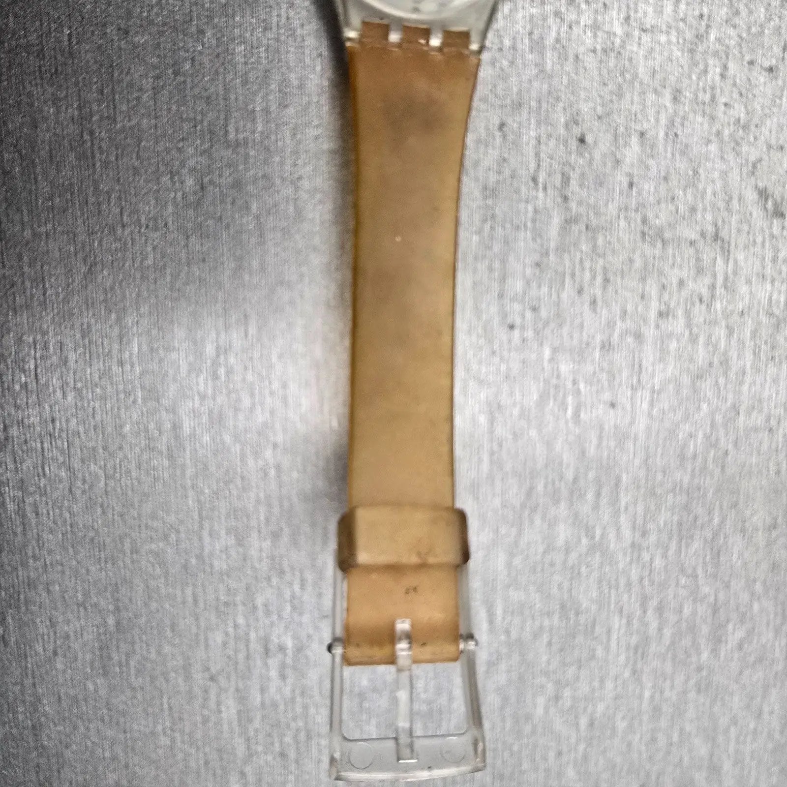 Swatch Flamingo Deli Watch Women 25mm Blue Dial Clear Case Round LK107 New Batt11