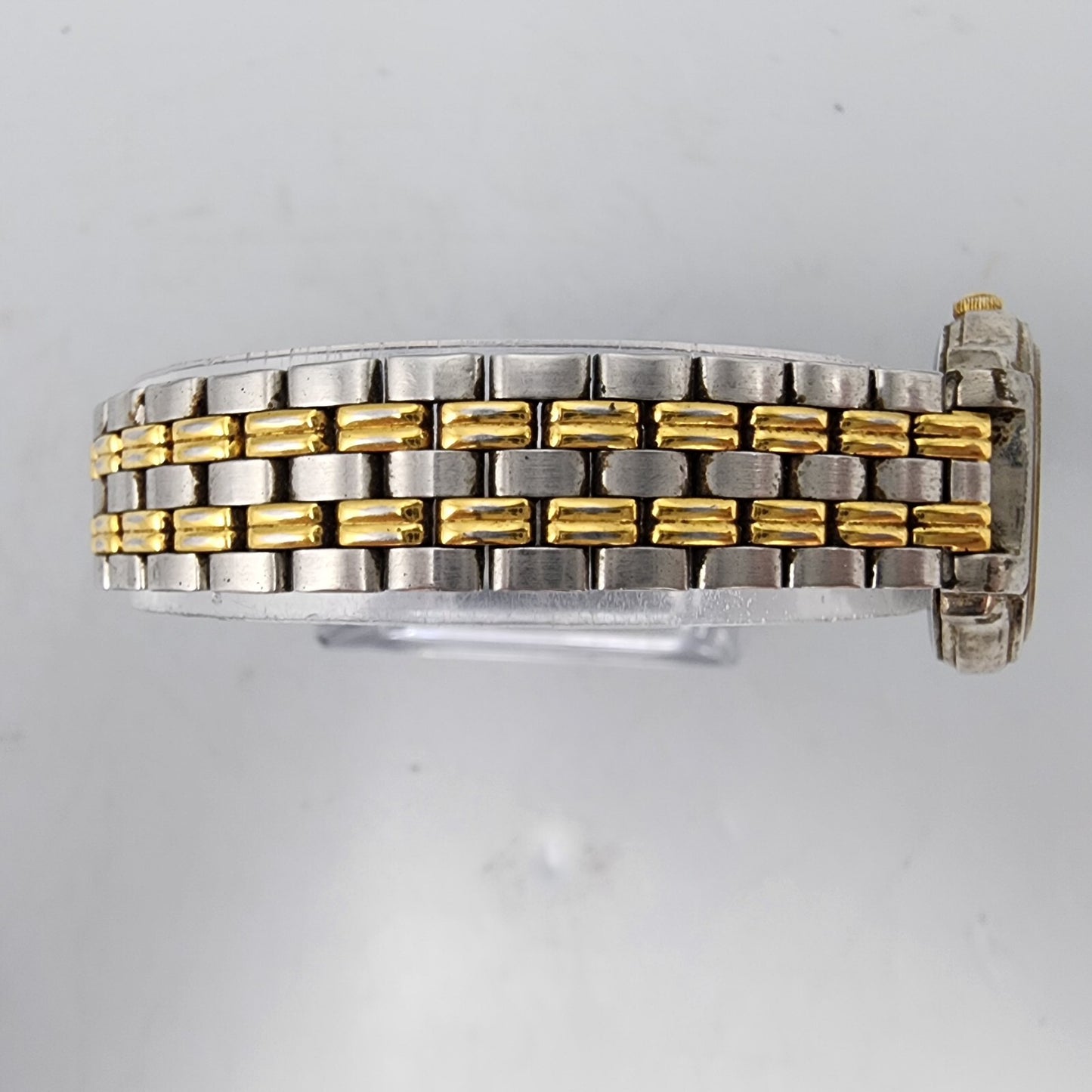 VTG Seiko Watch Women 24mm Champagne Dial Two Tone Round V701-2B90 New Battery