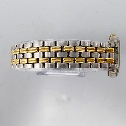 VTG Seiko Watch Women 24mm Champagne Dial Two Tone Round V701-2B90 New Battery