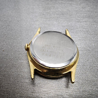 Seiko Moon Phase Watch Women 24mm White Dial Gold Tone Round 2A240048 PARTS8