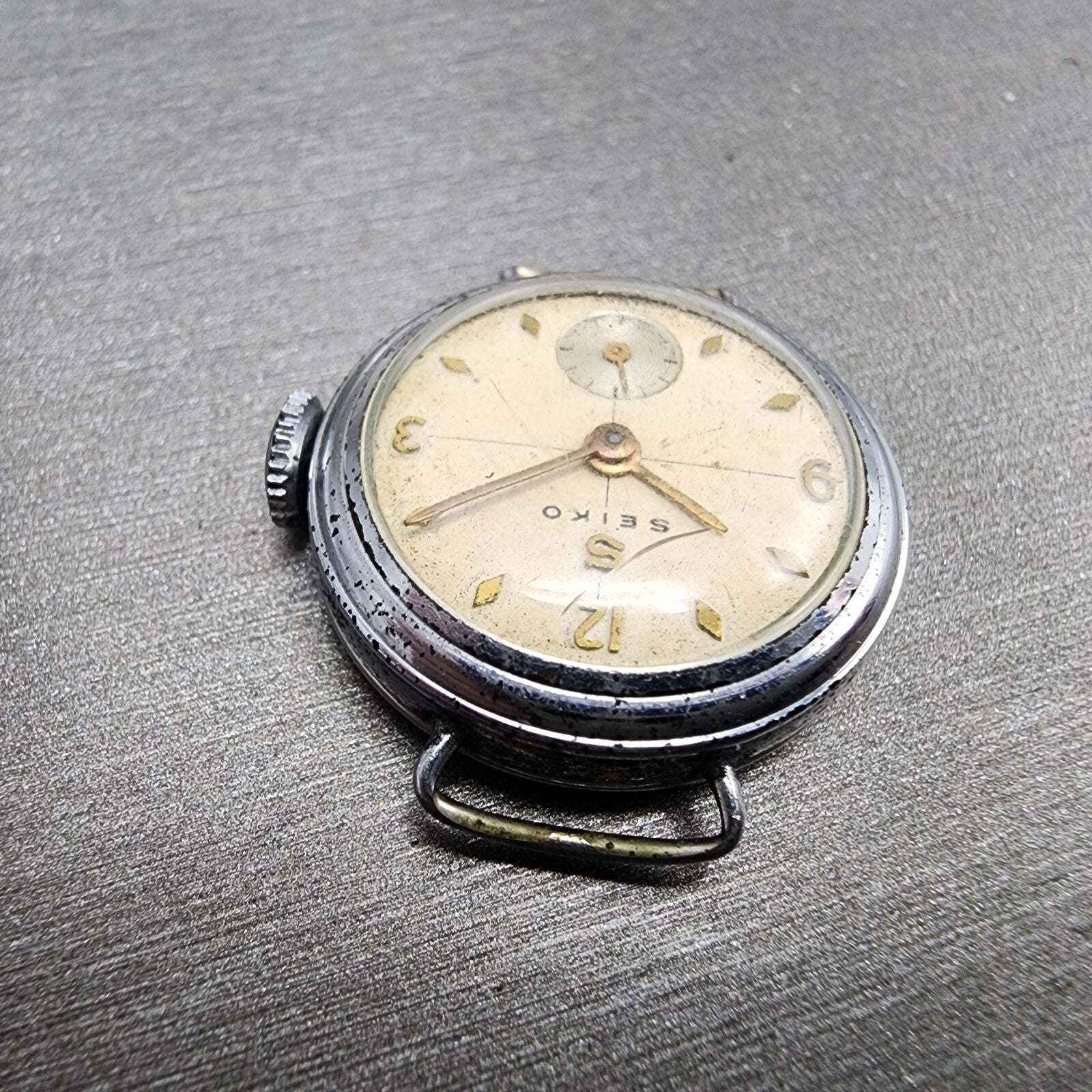Seiko Watch Women 22mm White Dial Silver Tone Manual Wind Small Seconds Antique4