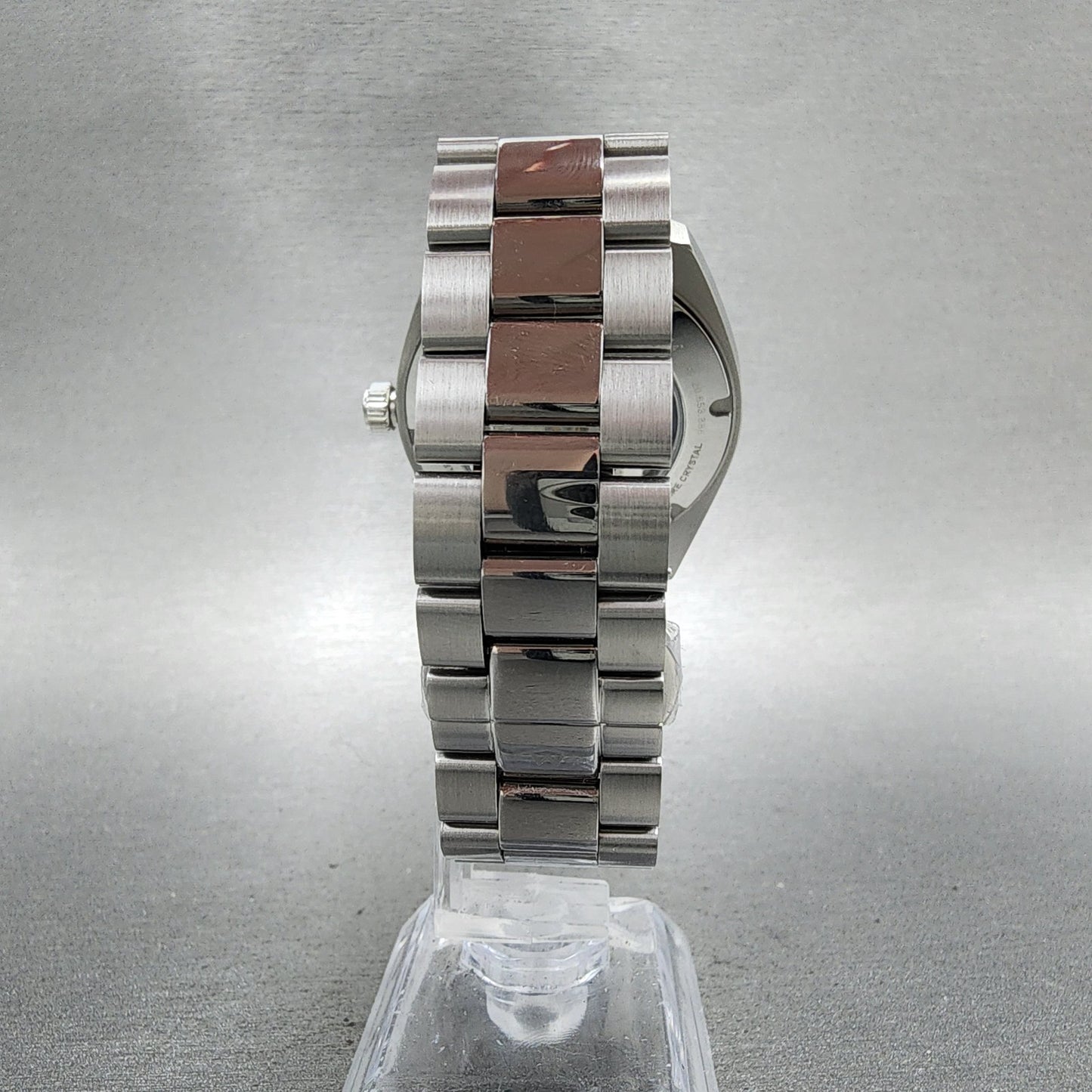 Movado Datron Watch Men 40mm Red Dial Silver Tone Date Automatic Round 36501948