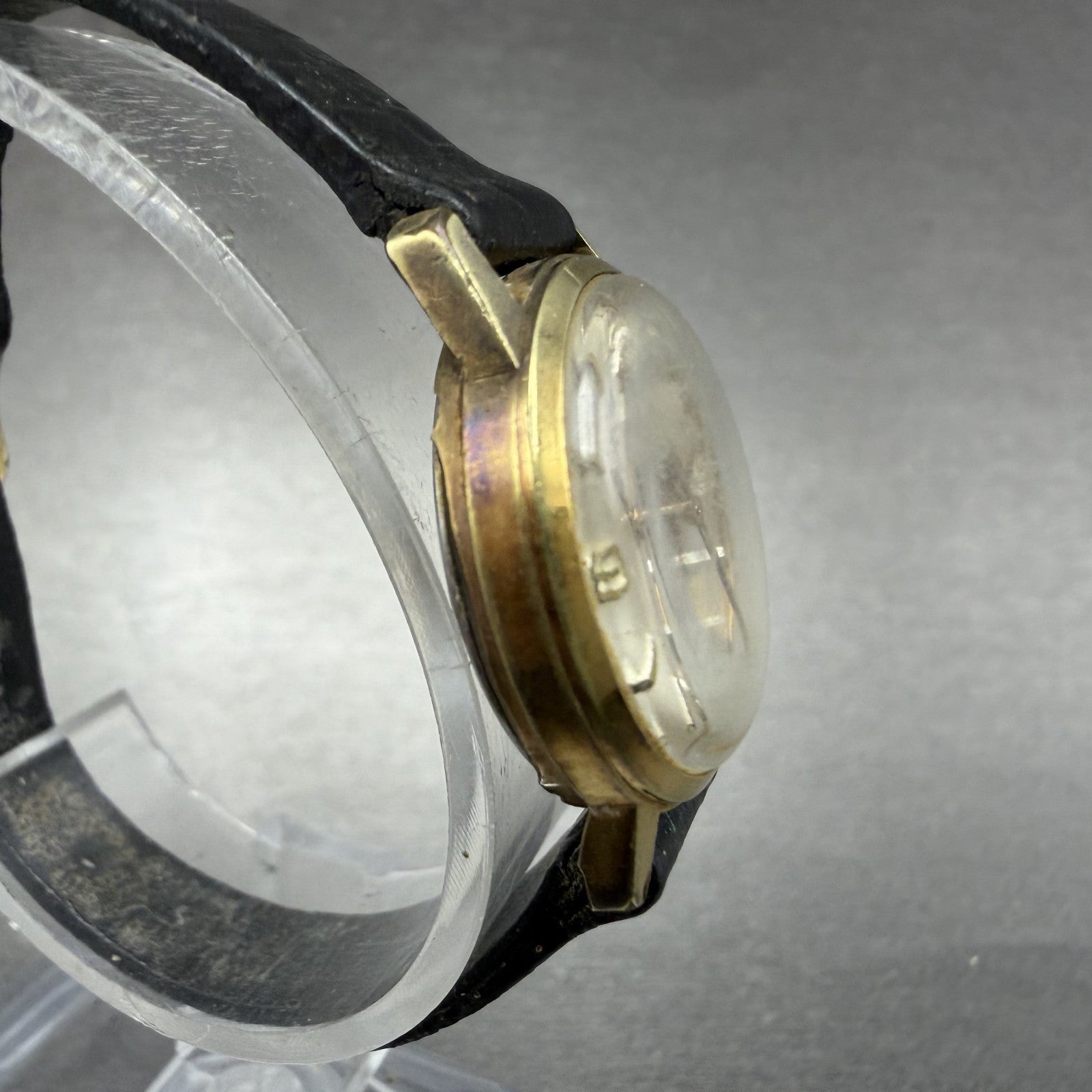 Bucherer Automatic Watch Women 23mm Silver Dial Gold Plated Runs Vintage3