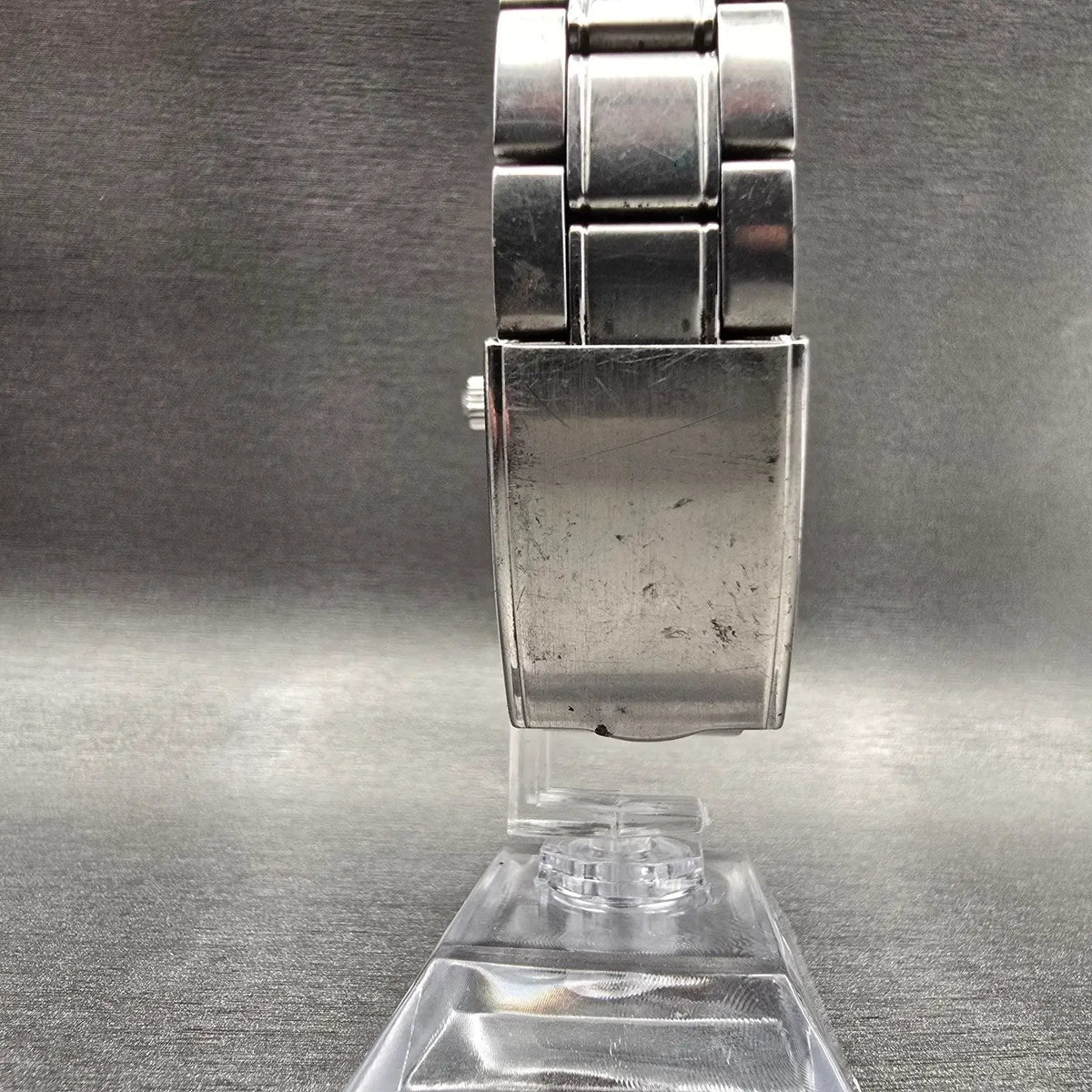 Seiko Alba Watch Men 38mm Blue Dial Silver Tone Daydate Round 7N43-0BA0 New Batt5