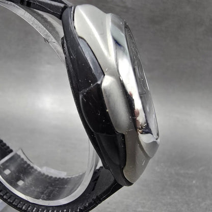 Casio Waveceptor WVQ-201HA Watch Men 41mm Black Dial Silver Tone Date Solar Runs4