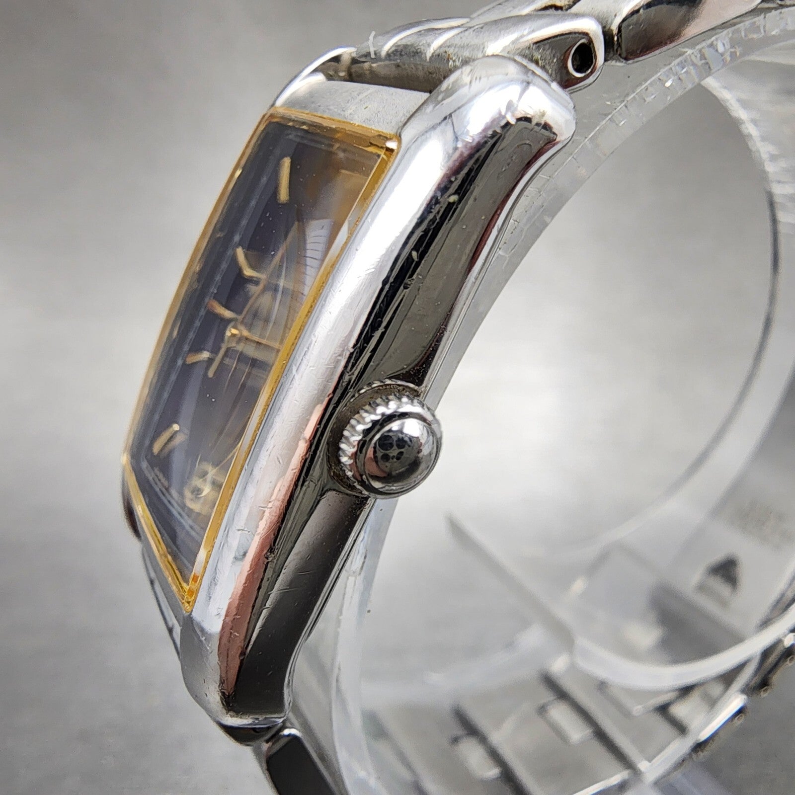 Seiko Lukia Tank Watch Women 19mm Blue Dial Silver Tone 4n215260 New Battery2