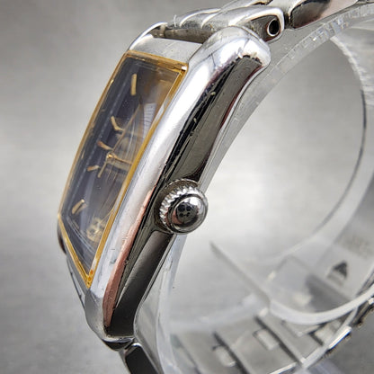 Seiko Lukia Tank Watch Women 19mm Blue Dial Silver Tone 4n215260 New Battery2