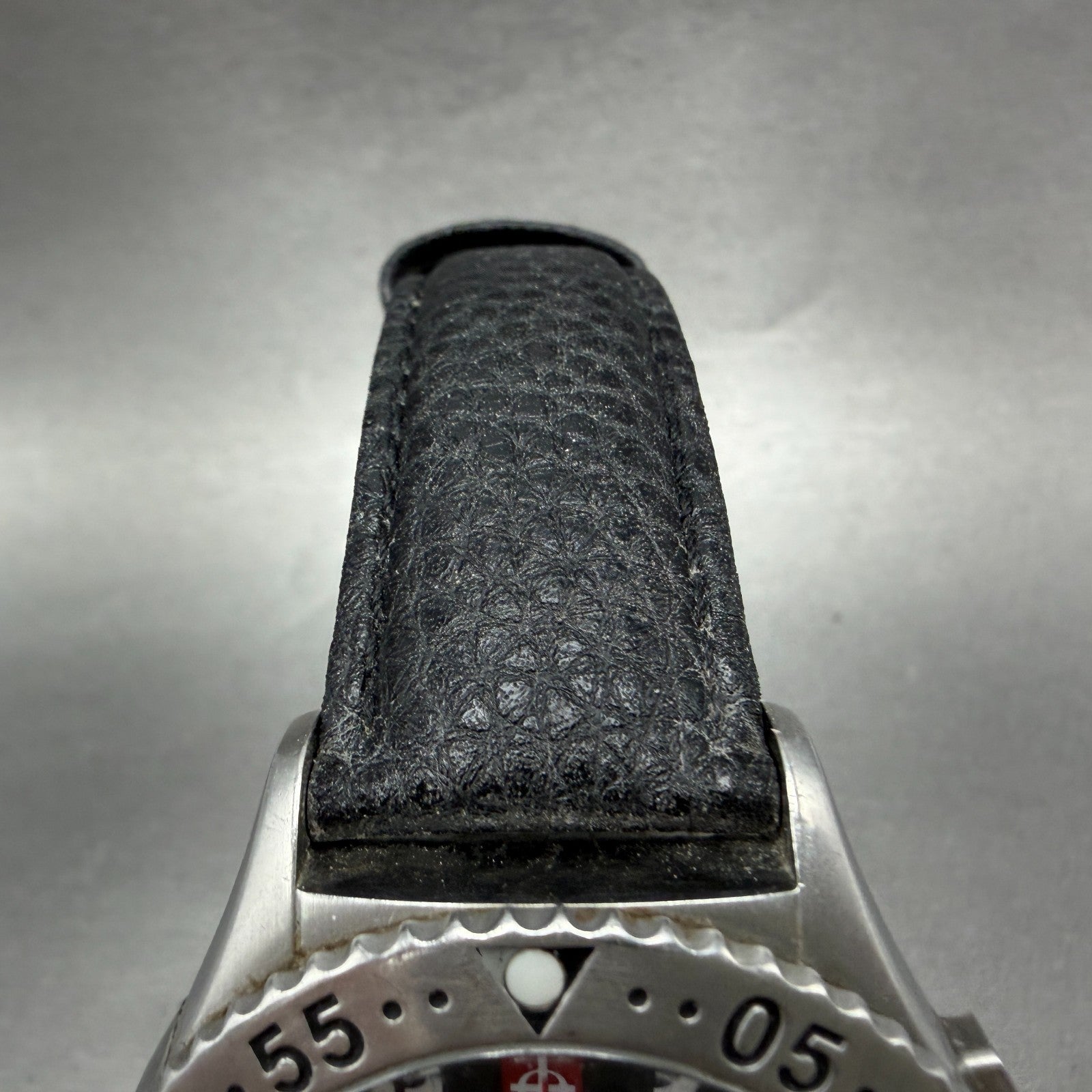 Zodiac Dragon Wing chronograph Watch Men 45mm Black Dial Steel Date ZO7400 Works4