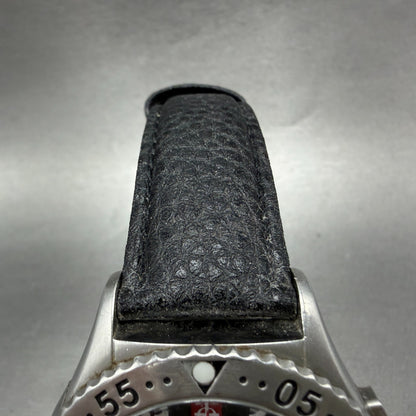 Zodiac Dragon Wing chronograph Watch Men 45mm Black Dial Steel Date ZO7400 Works4