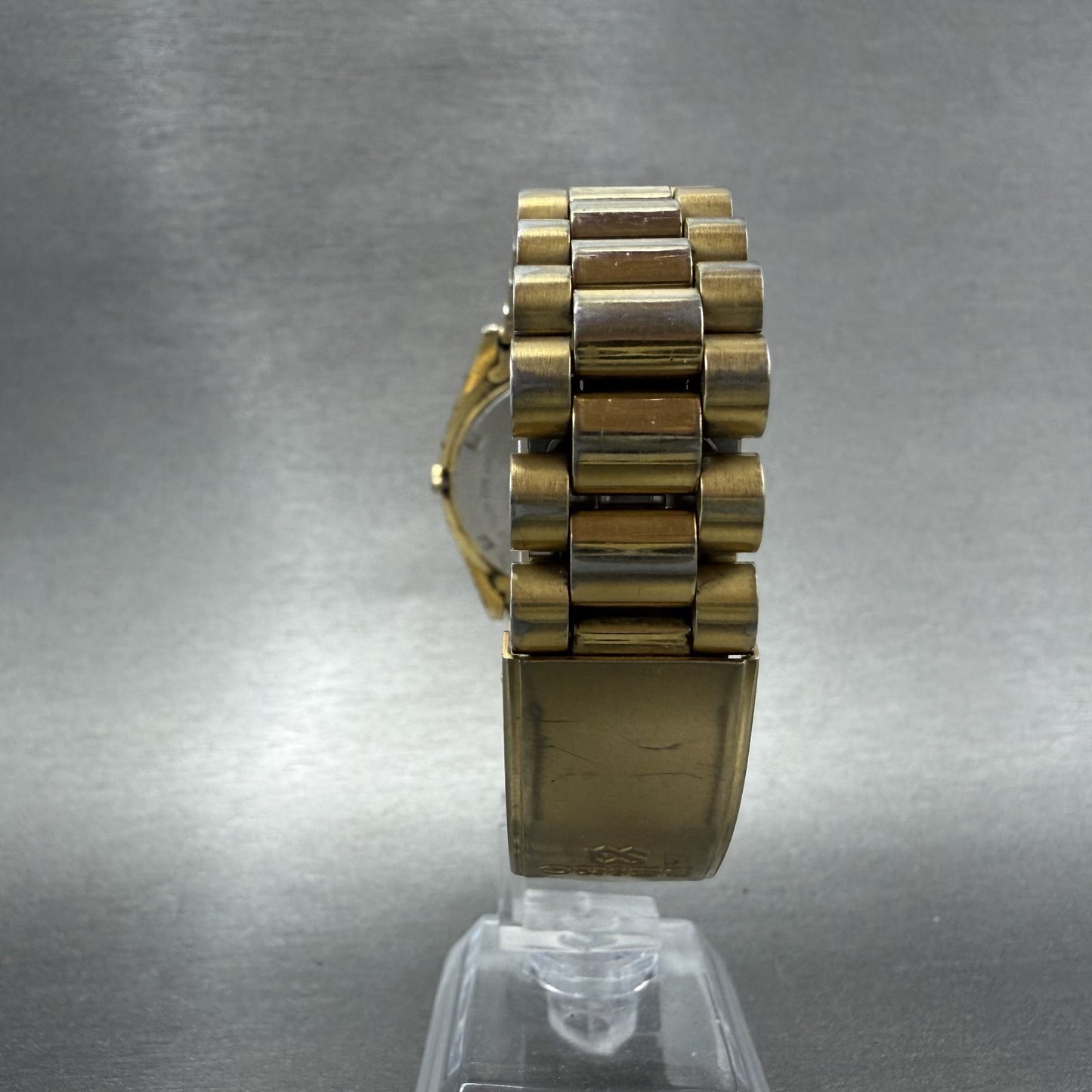 Seiko SQ President Watch Men 37mm Gold Dial Gold Tone Daydate New Battery READ!!7