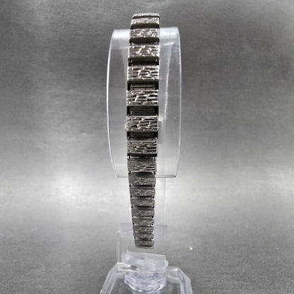 Seiko Watch Women 15mm Silver Dial Silver Tone Rectangle 11-3069 Vintage Works7