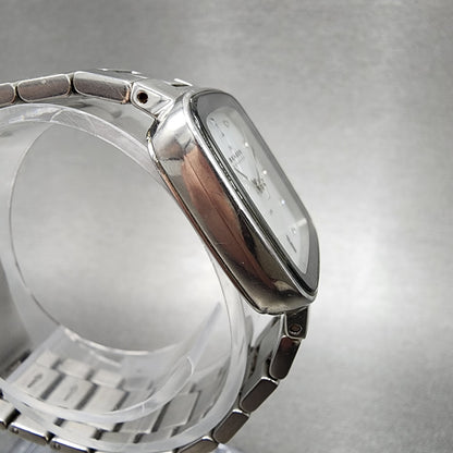 Skagen Steel Watch Women 26mm MOP Dial Silver Tone Rectangle 658SSSX New Batt