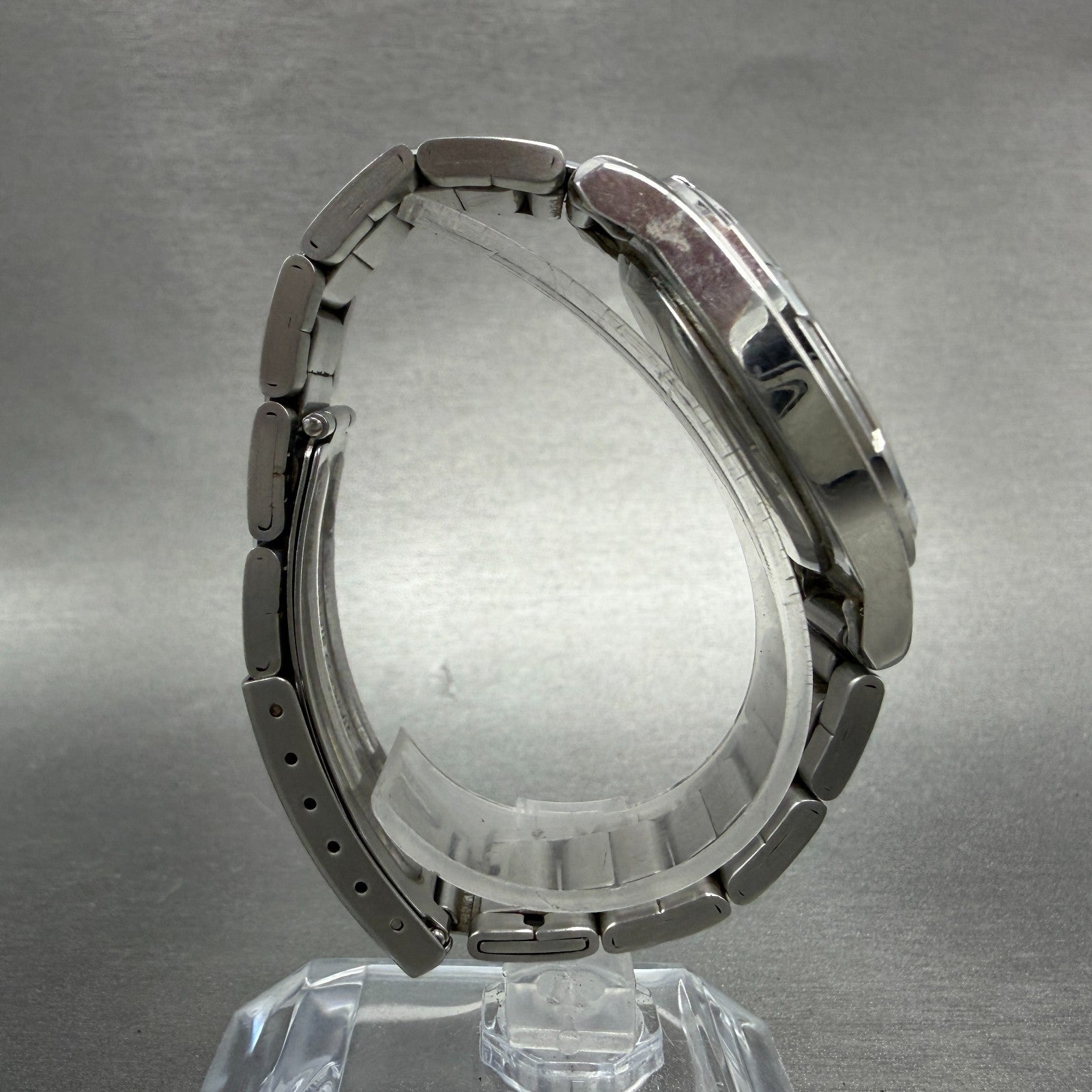 Seiko Alba Watch Men 35mm Blue Dial Silver Tone Round V501-0FG0 New Battery8