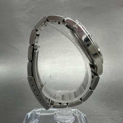 Seiko Alba Watch Men 35mm Blue Dial Silver Tone Round V501-0FG0 New Battery8