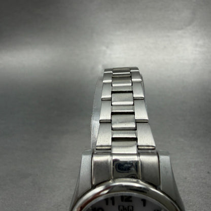 Citizen Q&Q Solarmate Watch Women 27mm White Dial Silver Tone Round EL31 Runs4