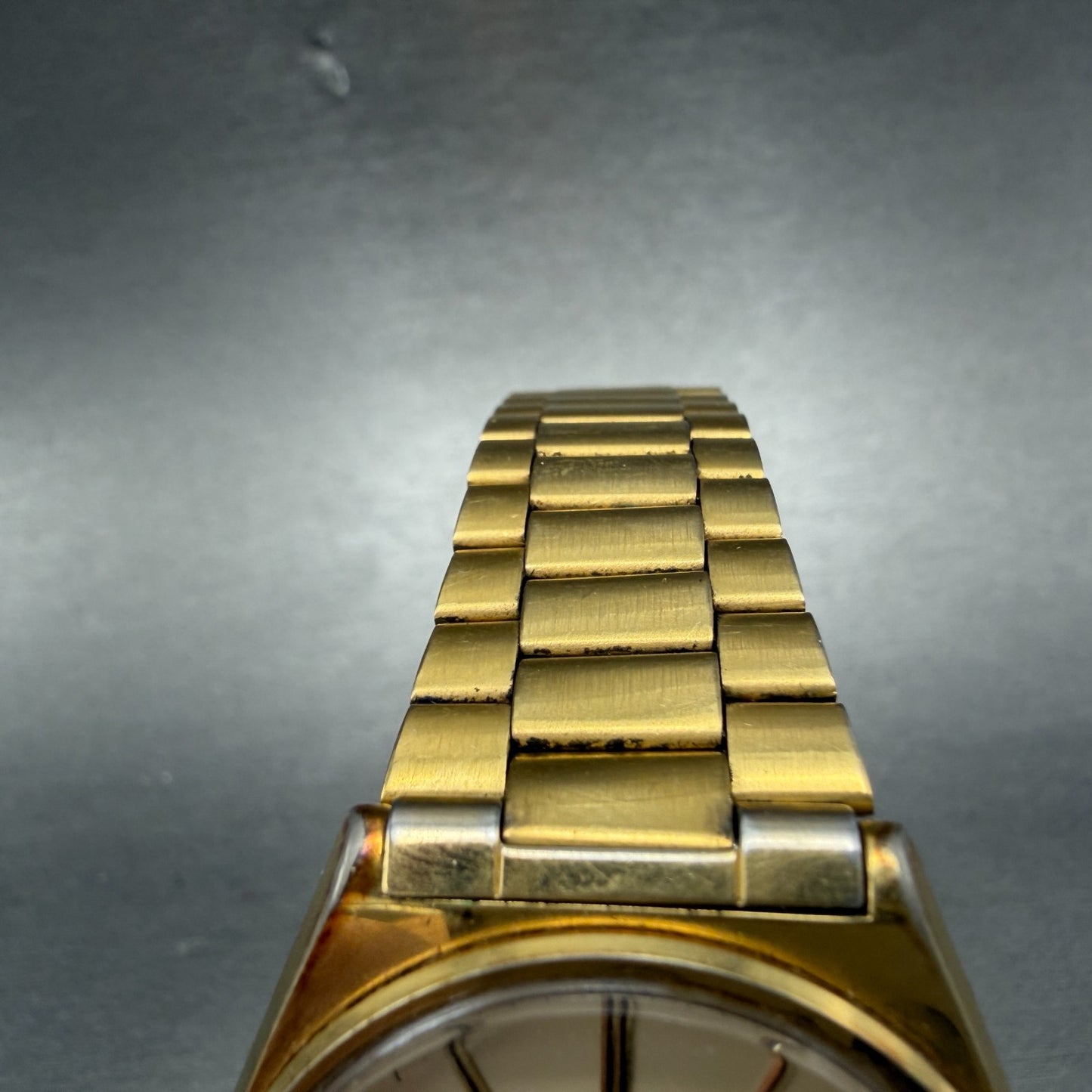 Seiko SQ Watch Men 35mm Cream Dial Gold Tone Daydate 8123-7239 New Battery4