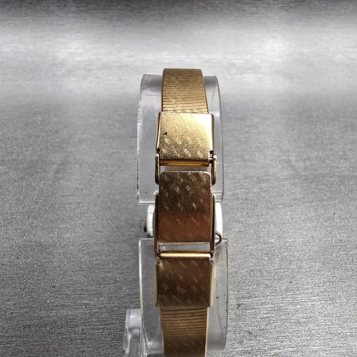 Seiko Watch Women 21mm Champagne Dial Gold Tone Rectangle 4301-5010 New Battery7