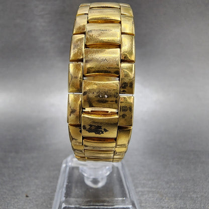 Raymond Weil Watch Women 27mm MOP Dial Gold Plated Date Round 5392 New Battery
