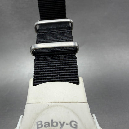 Casio Baby-G BG-097 Watch Women 40mm Digital White Alarm Chrono New Battery4