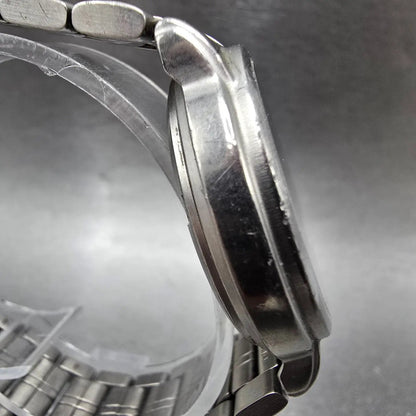 Seiko Solar Watch Men 35mm Black Dial Titanium Date Round 5K22-0A20 PARTS4
