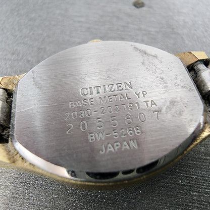 Citizen Seven Watch Women 18mm Champagne Dial Gold Tone 2030202791 New Battery9