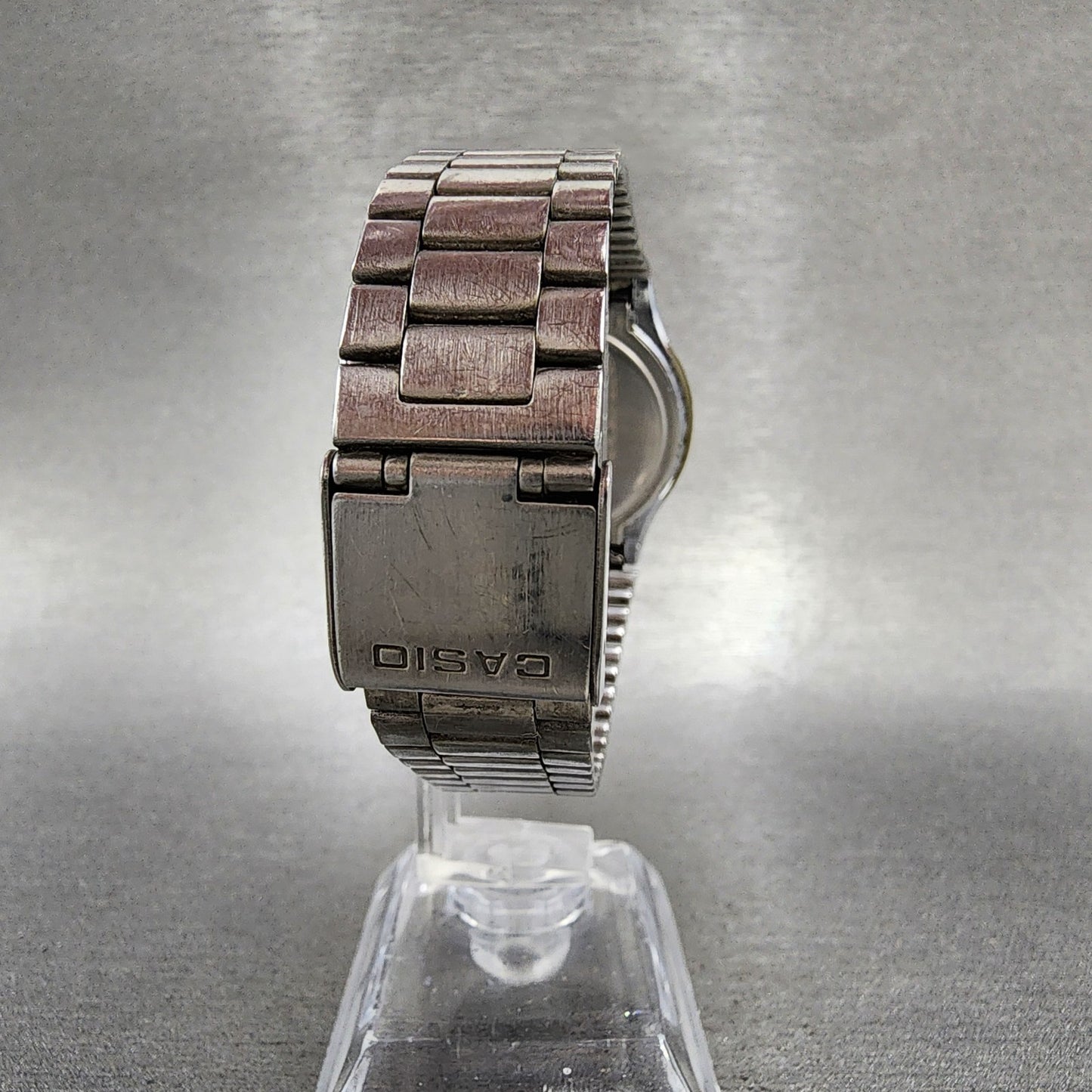 Casio MQ514 Watch Men 33mm Silver Dial Silver Tone Round New Battery7