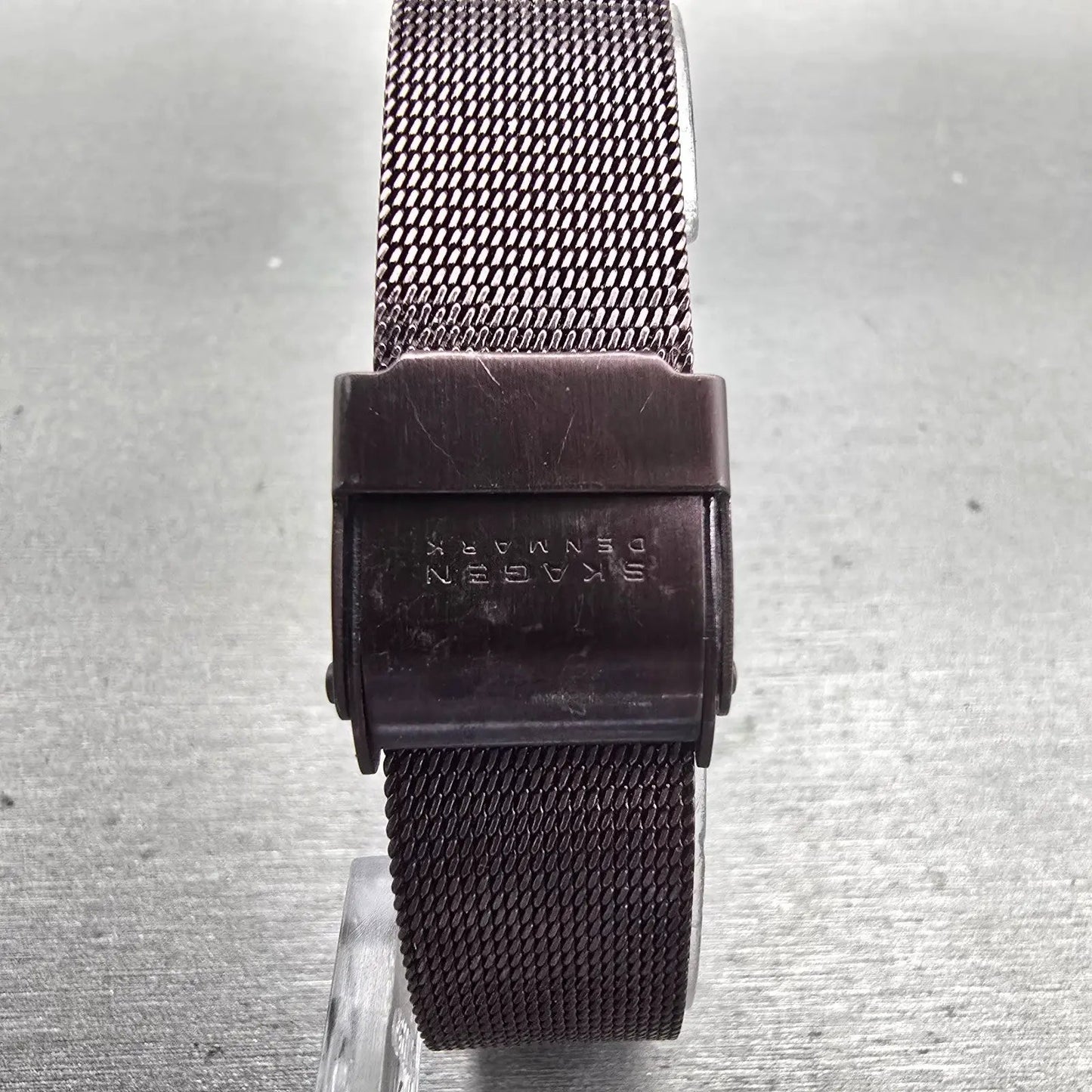 Skagen Denmark Watch Women 20mm Brown Dial Brown Tone Crystals 527XSMMT New Batt7