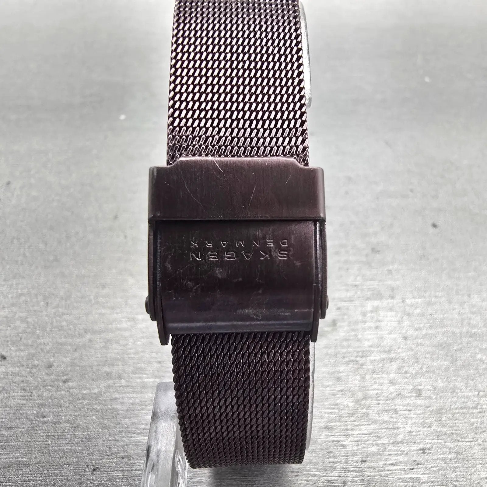 Skagen Denmark Watch Women 20mm Brown Dial Brown Tone Crystals 527XSMMT New Batt7