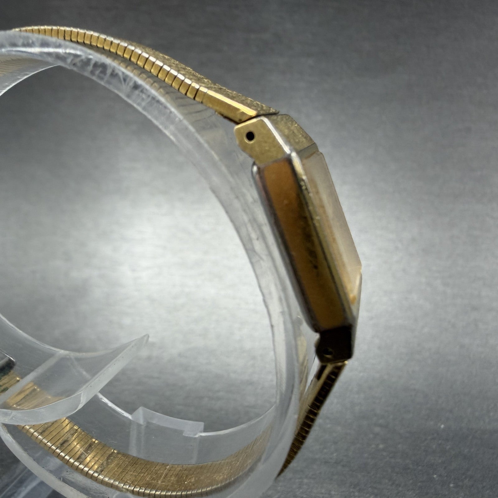 Citizen CQ Tank Watch Women 12mm Champagne Dial Gold Tone Rectangle New Battery3