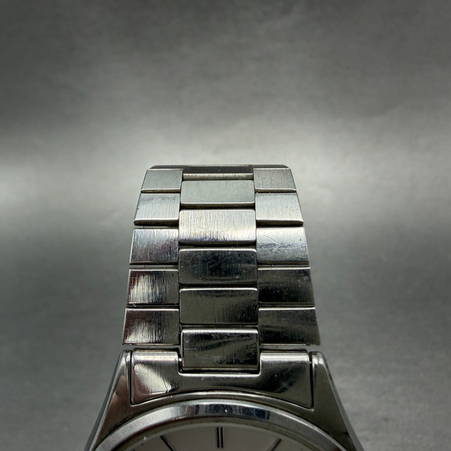 Seiko Chronos Watch Men 33mm White Dial Silver Tone Daydate 5H23-7D40 New Batt4