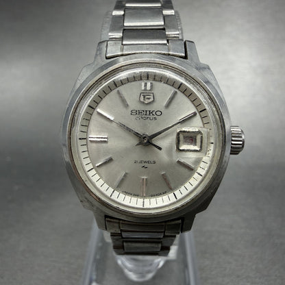 Seiko Chorus Watch Women 25mm Silver Dial Silver Tone Date Manual 2118-0260 Runs0