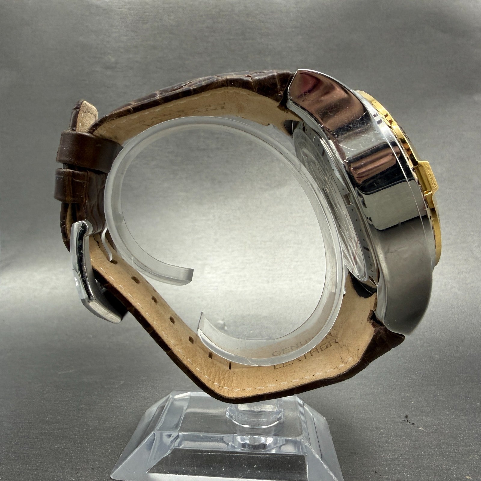 Invicta Reserve Excursion Watch Men 50mm Brown Dial Two Tone Date 42628 New Batt8