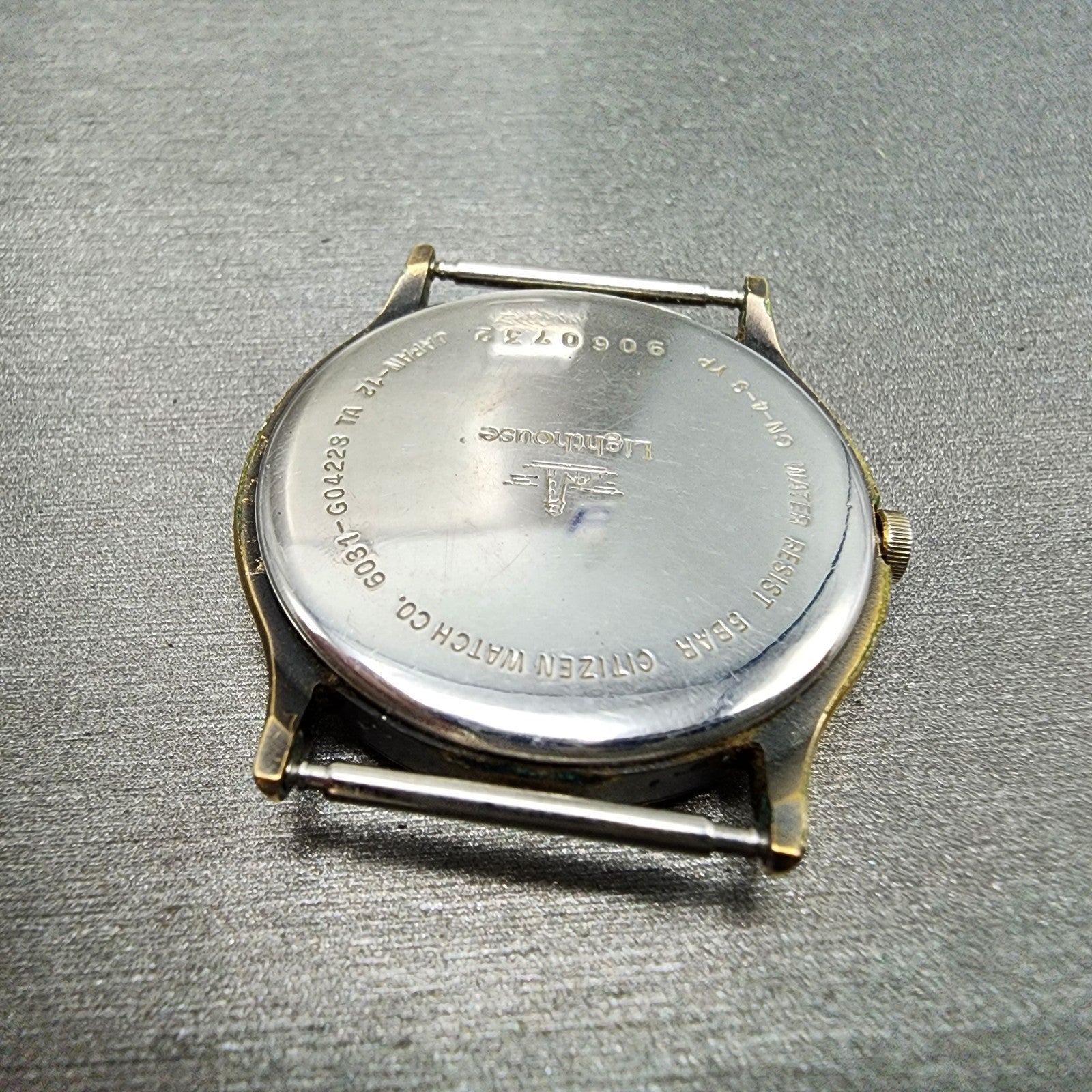 citizen Lighthouse Watch Men 31mm White Dial Gold Tone 6031G04223 PARTS11